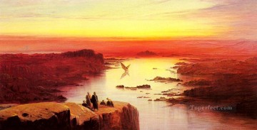 アスワン上空のナイル川の眺め エドワード・リア Oil Paintings